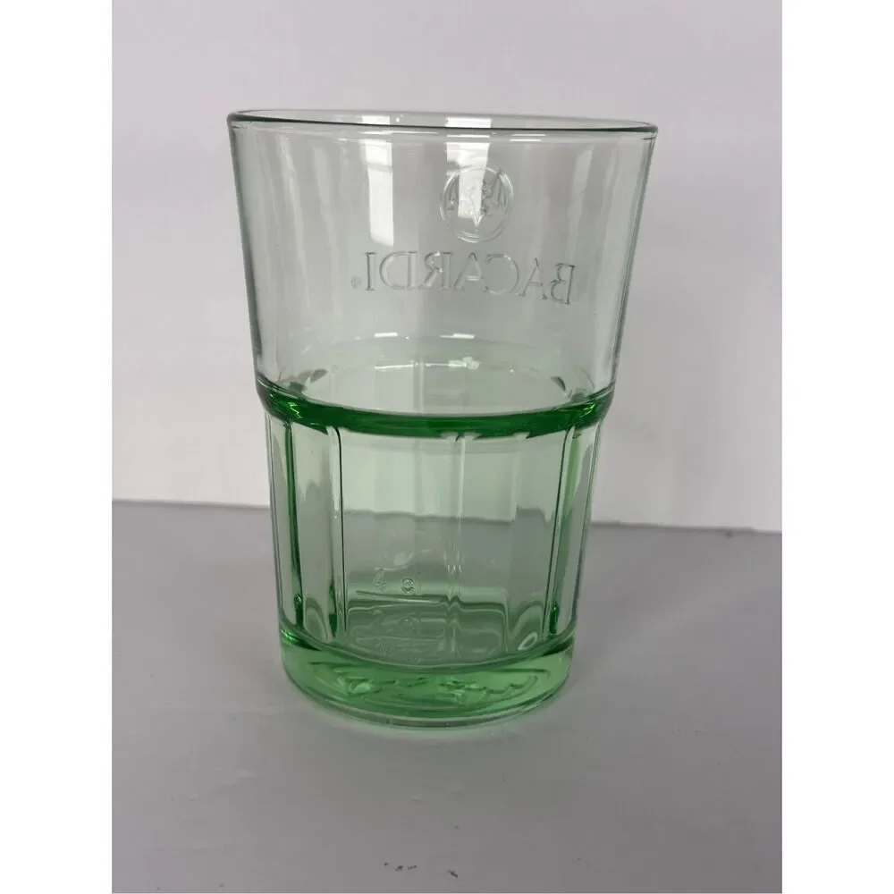 Bacardi Rum Glass Green